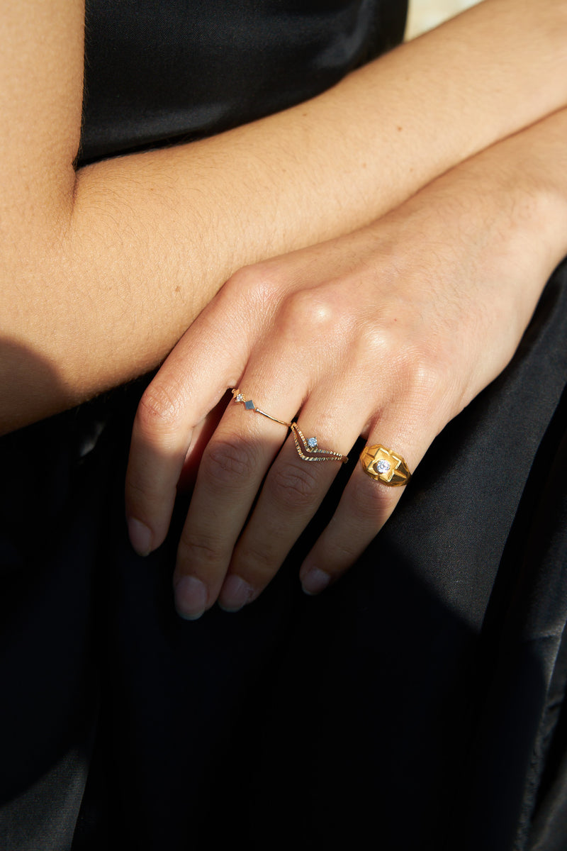Zarrin Gold Ring – Kinz Kanaan ApS