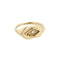 Indlæs billede til gallerivisning Eye Power Gold Ring (14-karat solid gold). Kinz Kanaan jewellery. eye jewellery eye ring eye power eye power evil eye danish design nordic design arabic design scandic design pinky finger ring pinky ring womens ring womens rings ring diamond sterling silver Silver diamonds Gold Plated Gold (14-karat)