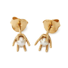 Indlæs billede til gallerivisning gold guld pearls perler pearl perle stud earring ear  ørering swarovski